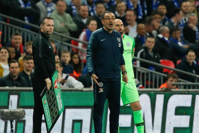 Tensions boiled over as Arrizabalaga refused to be subbed off