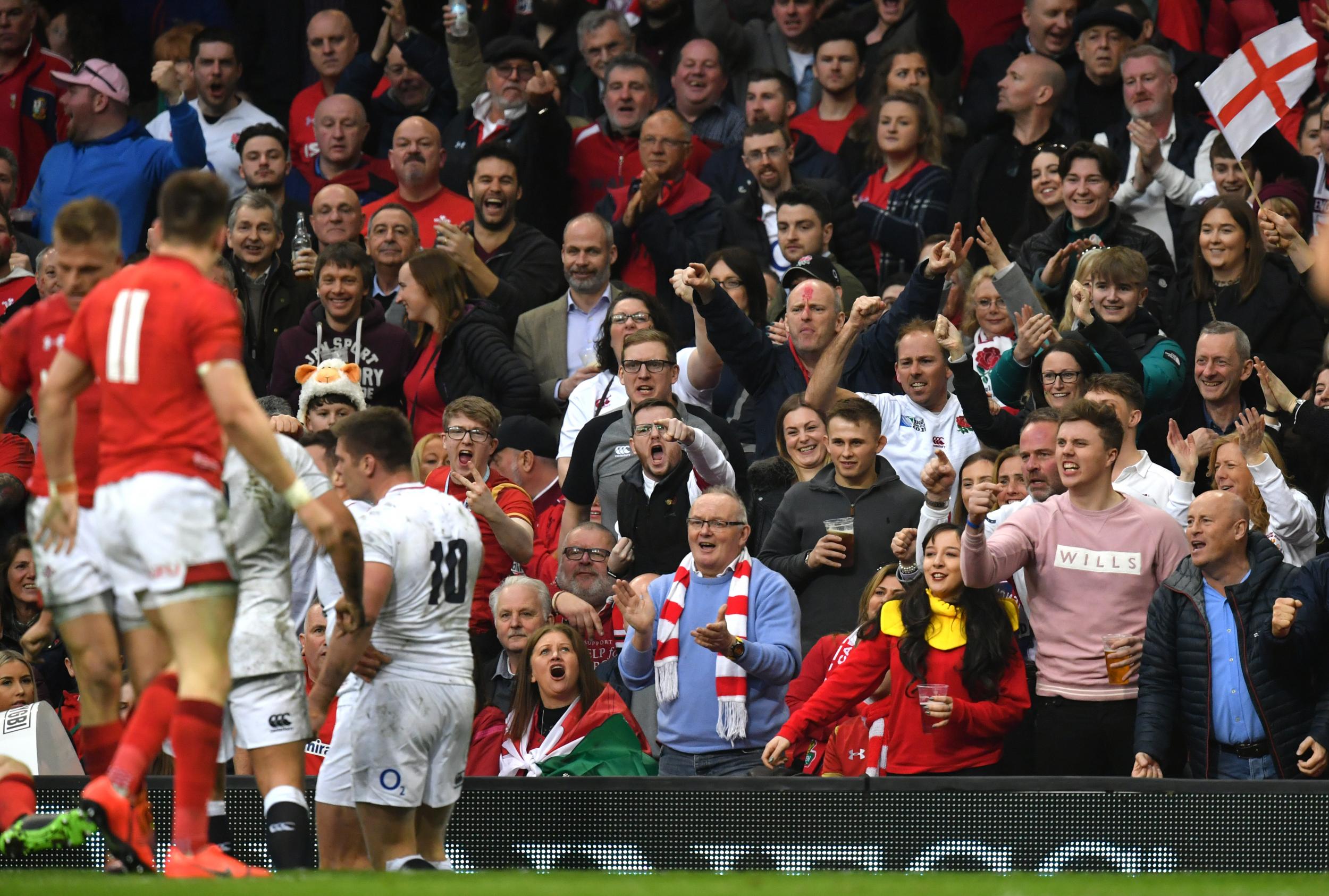 Wales were spurred on by a vociferous partisan crowd