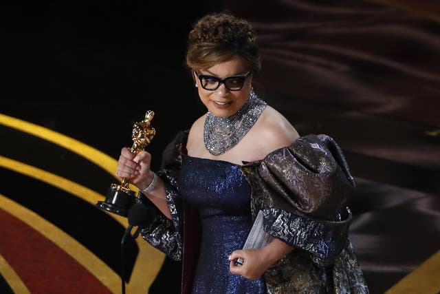 Ruth E Carter accepts the Best Costume Design award for Black Panther