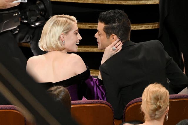 Lucy Boynton and Rami Malek attend the 91st Annual Academy Awards