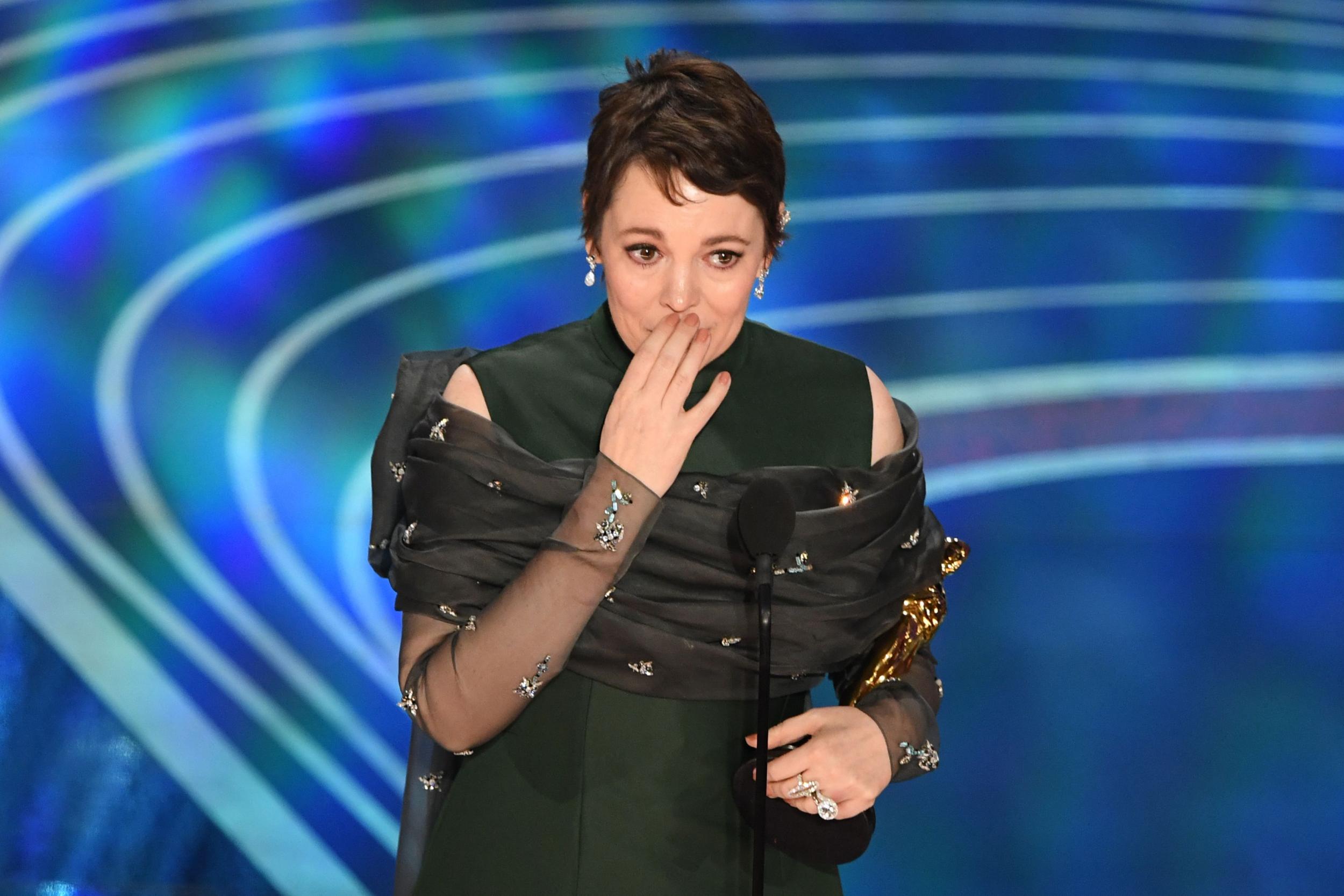 Olivia Colman at the Oscars