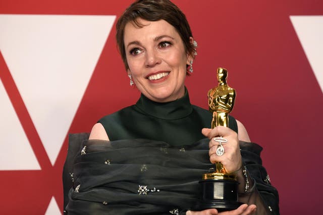 Olivia Colman, winner of Best Actress for The Favourite, poses in the press room during the 91st Annual Academy Awards at Hollywood and Highland on 24 February, 2019 in Hollywood, California.