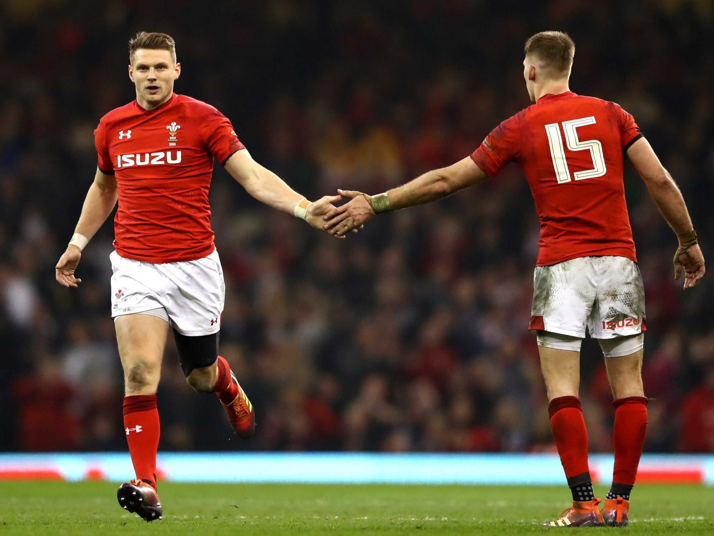 Dan Biggar made a positive impact after coming on for Wales by setting up both tries