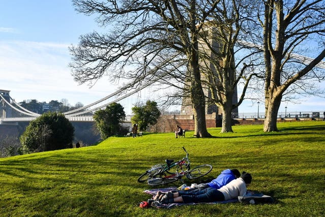 Britons have been basking in record-breaking heat this February