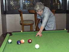 Theresa May is better at pool than she is at being prime minister
