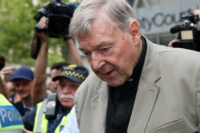 George Pell leaves Melbourne’s County Court of Victoria on 26 February