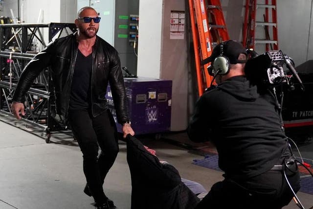 Batista made a shock return to the WWE to beat up Ric Flair