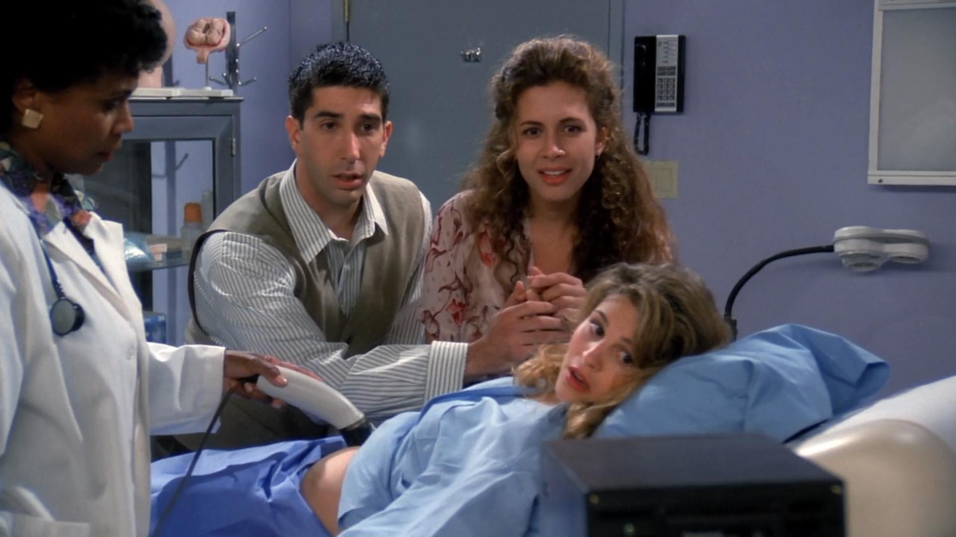 <strong> Season one, episode two</strong> 
<p>
In the second episode of Friends’s first season, Ross and Susan struggle to find their places as co-parents at the onset of Carol’s pregnancy. The storyline manages to address both Ross’s and Susan’s angst in a rather sensitive way, with a sweet denouement when both of them hold Carol’s hand during her ultrasound. (Side note: Carol is played in this episode by Anita Barone, though the part ultimately went to Jane Sibbett for the rest of the show.) An unrelated scene in which Rachel brings her engagement ring back to her former fiancé Barry (while the orthodontist’s young patient awaits) delivers a nice dose of comic relief.