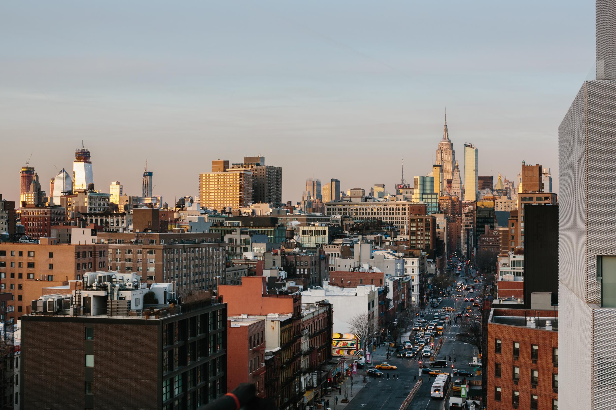 The view from the rooftop bar at Sister City