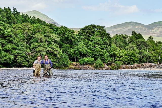 Fishing with chef Tom Kitchen in episode three in the Scottish Highlands
