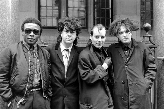 The Cure - Andy Anderson, Lol Tolhurst, Paul "Porl" Thompson And Robert Smith - 1984, The Cure - Clifford Leon Anderson, Lol Tolhurst, Paul "Porl" Thompson And Robert Smith - 1984