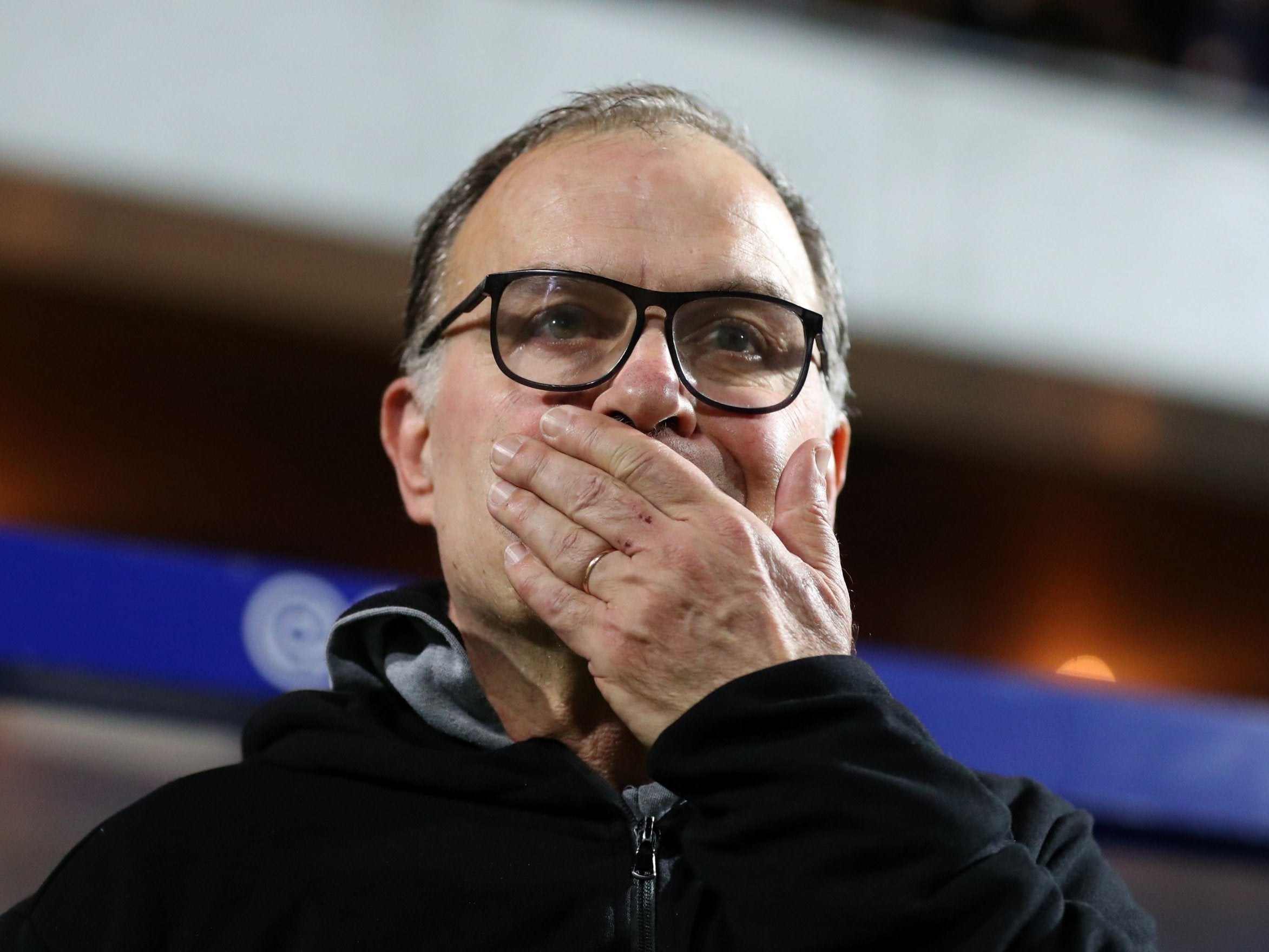 Bielsa was not pleased after seeing his side drop yet more points in the race for promotion