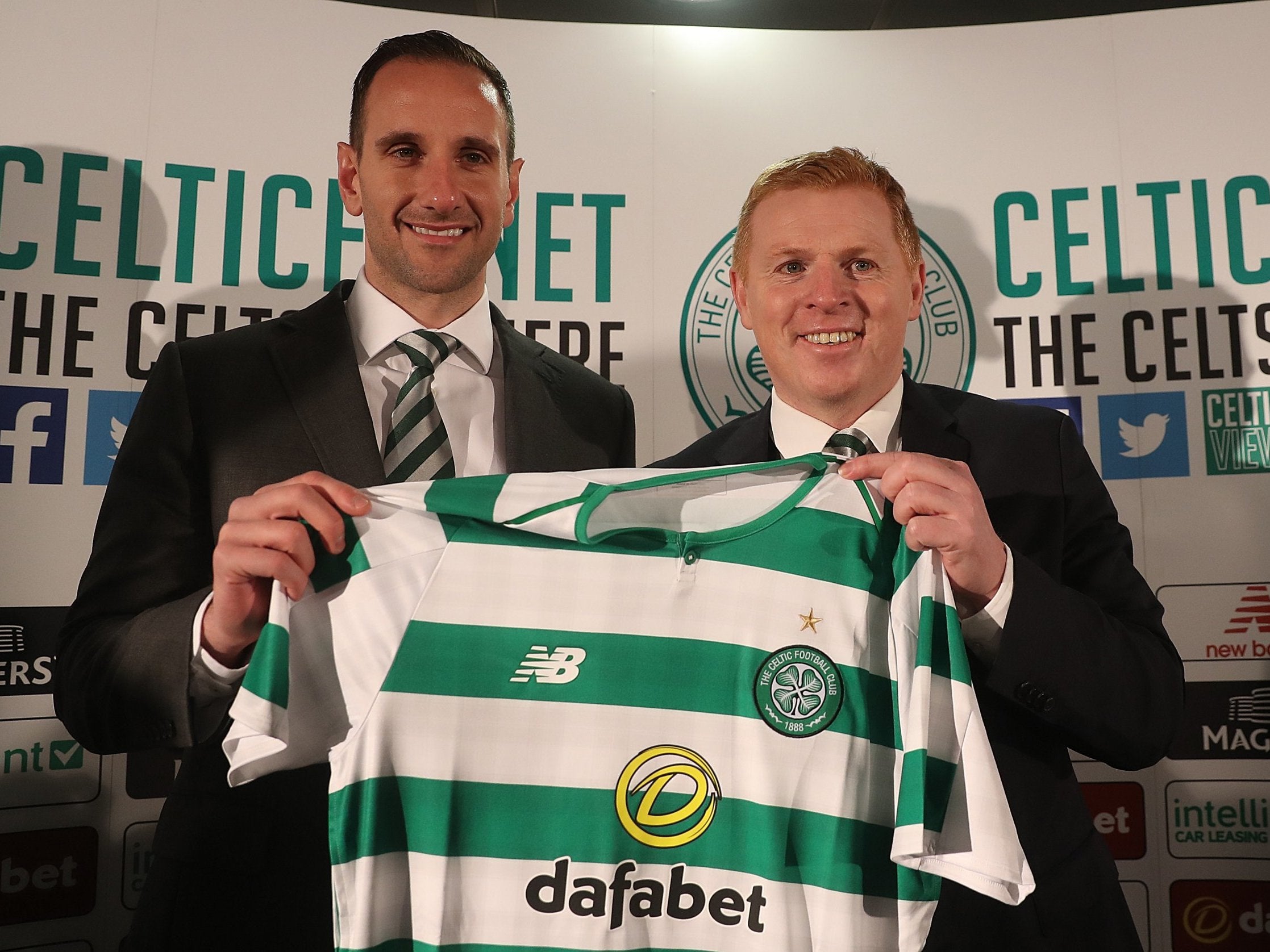 Lennon was unveiled alongside his assistant John Kennedy on Wednesday