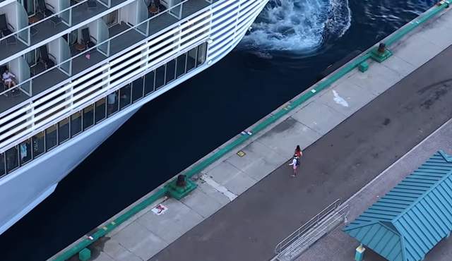 A couple turned up five minutes after the cruise ship doors were closed