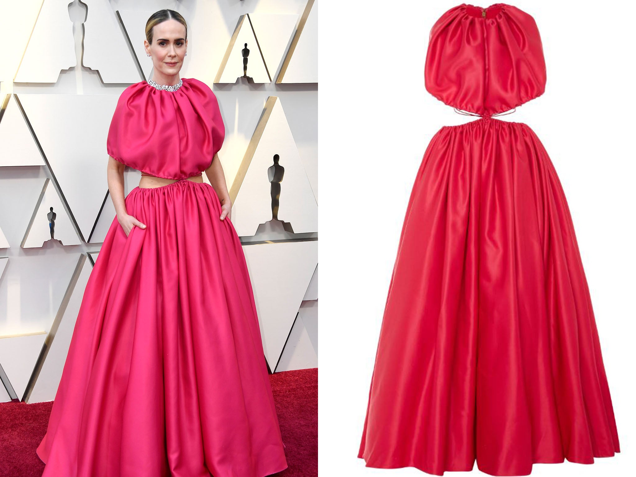 Sarah-Paulson-Oscars-2019-Red-Carpet-Fashion-Brandon-Maxwell-Tom