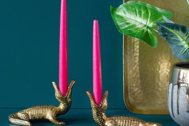 These quirky creatures in on-trend gold work best in a pair