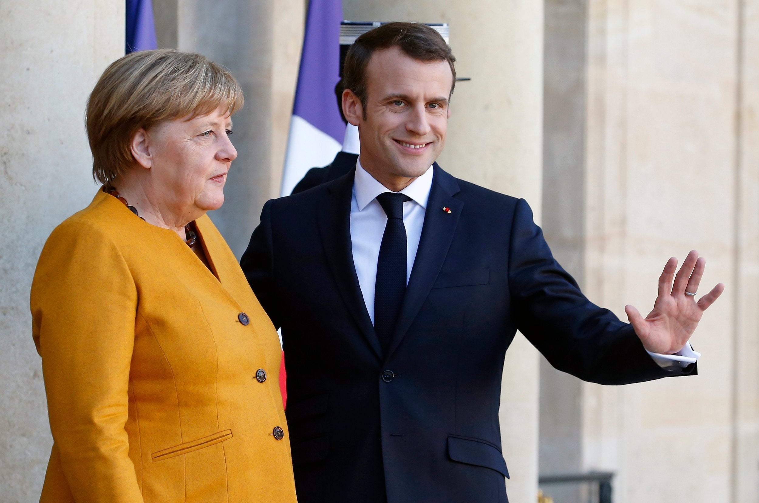 Macron and Merkel will feature on Tuesday