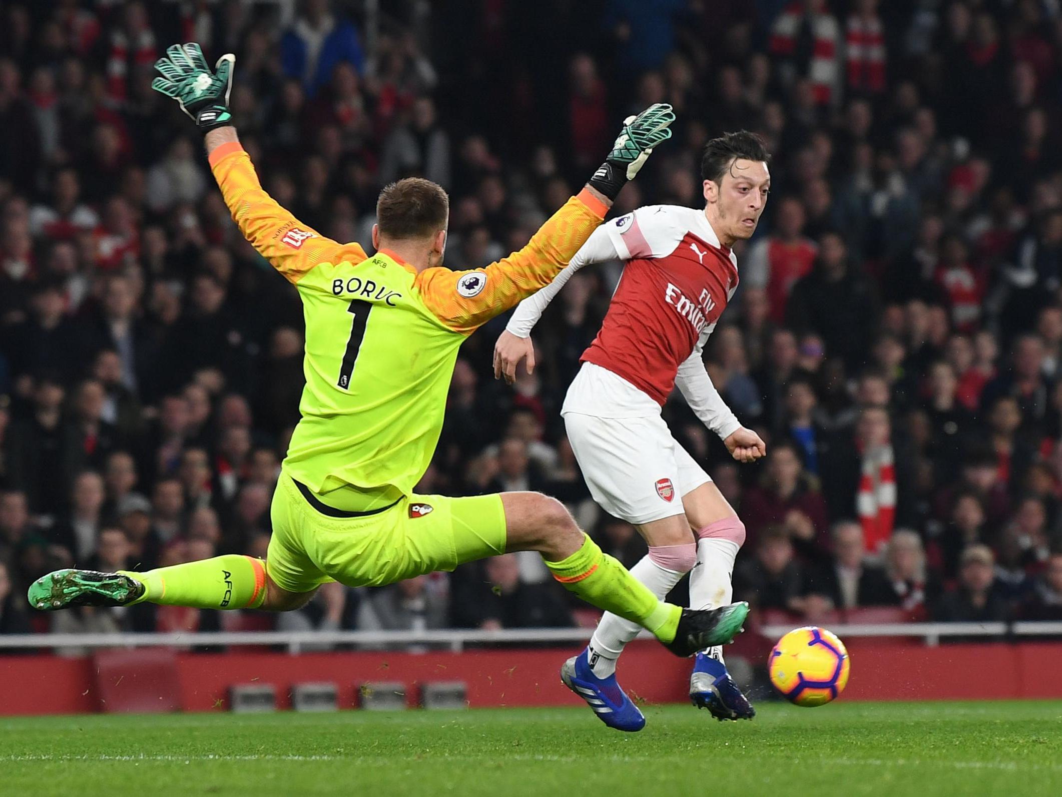 Mesut Ozil put the hosts ahead after just four minutes
