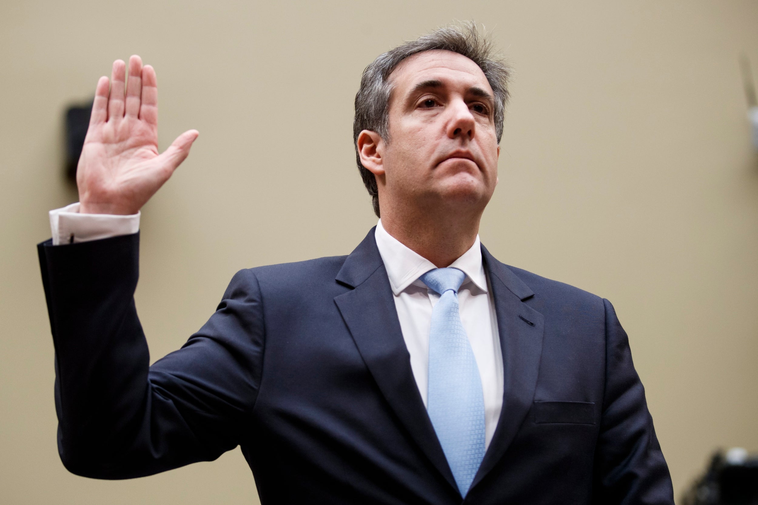 Cohen testified in front of the House Oversight Committee in February