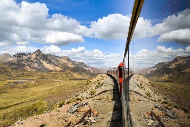 Take in stunning views by rail