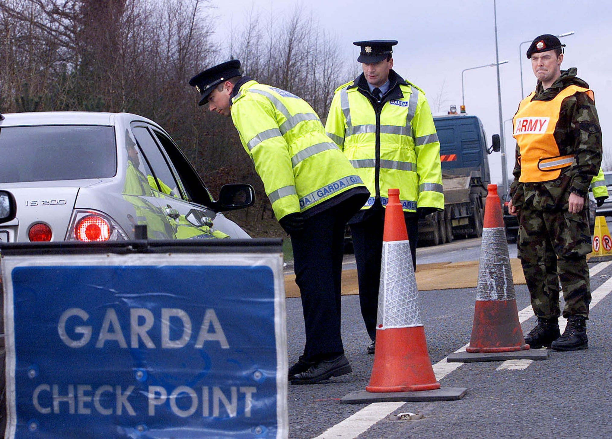 Hundreds of extra Garda officers and soldiers were sent to the border in Ireland