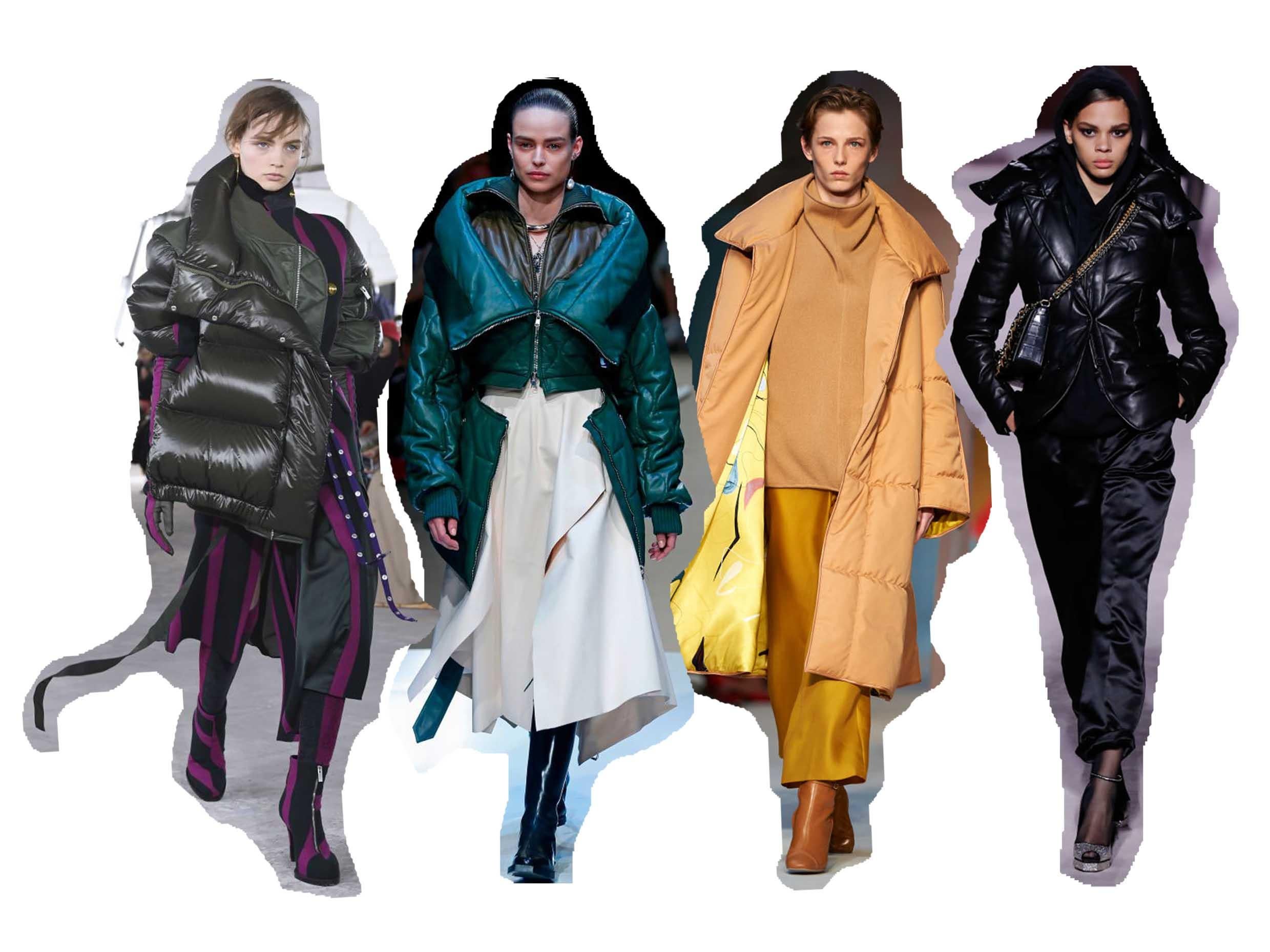 (L-R: Sacai, Alexander McQueen, Roksanda, Tom Ford)