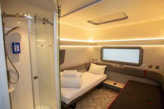 Light show: one of the rooms in the new Zip hotel in Cardiff