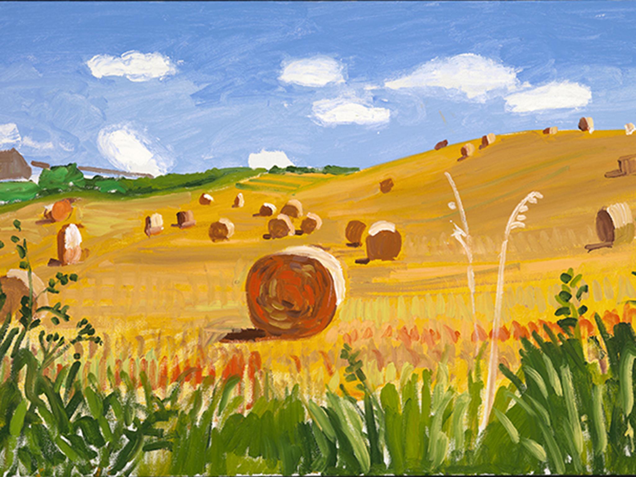 ‘Kilham to Langtoft II’, 27 July 2005, oil on canvas