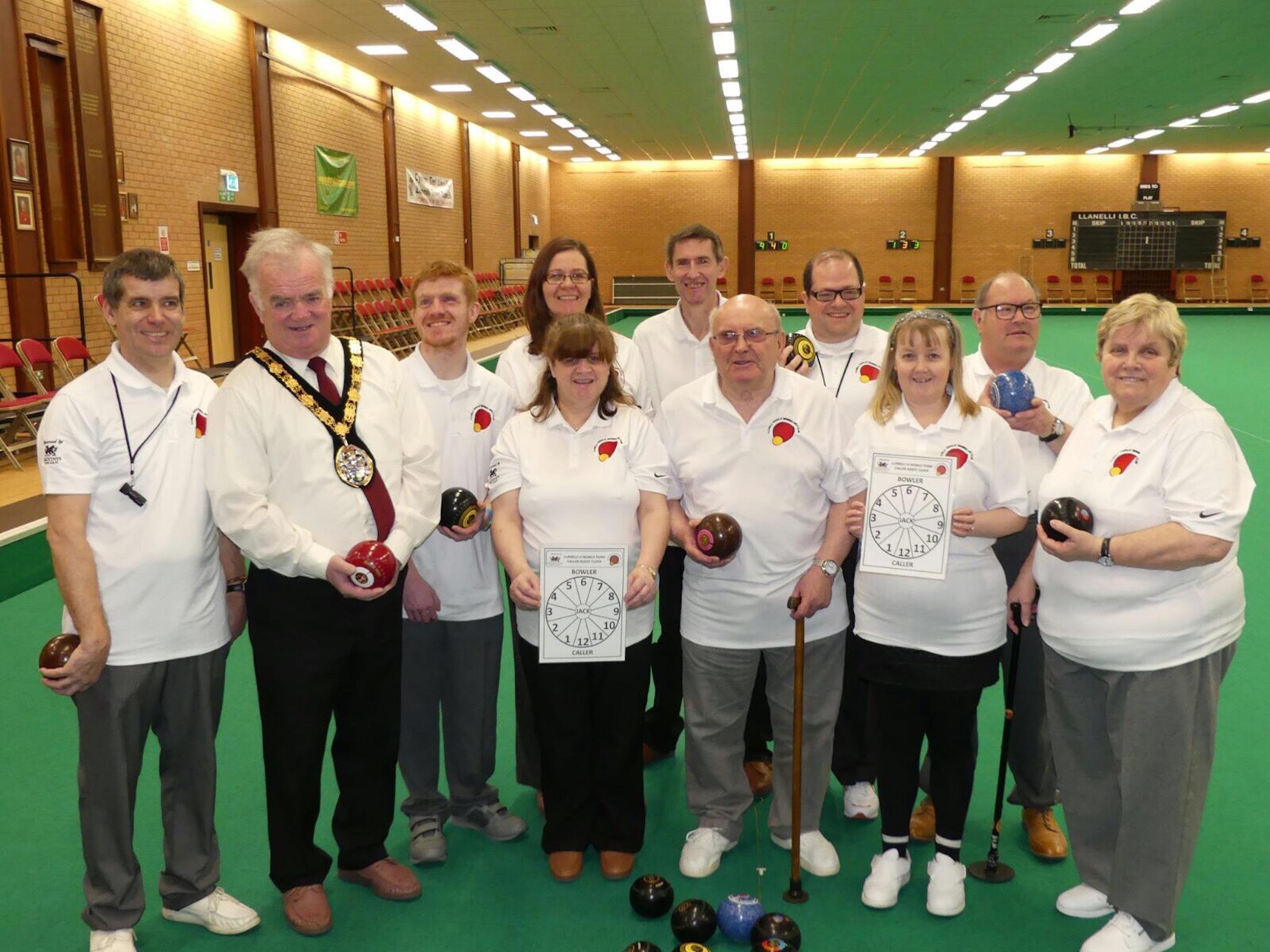 Stephen Ricketts (left) started the Llanelli Visually Impaired Bowls Club in Wales after he unexpectedly went blind