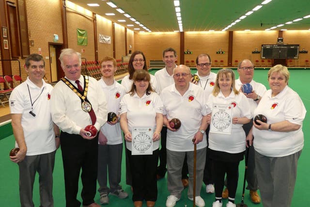 Stephen Ricketts (left) started the Llanelli Visually Impaired Bowls Club in Wales after he unexpectedly went blind