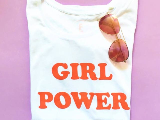 The "Girl Power" T-shirt sold by F=