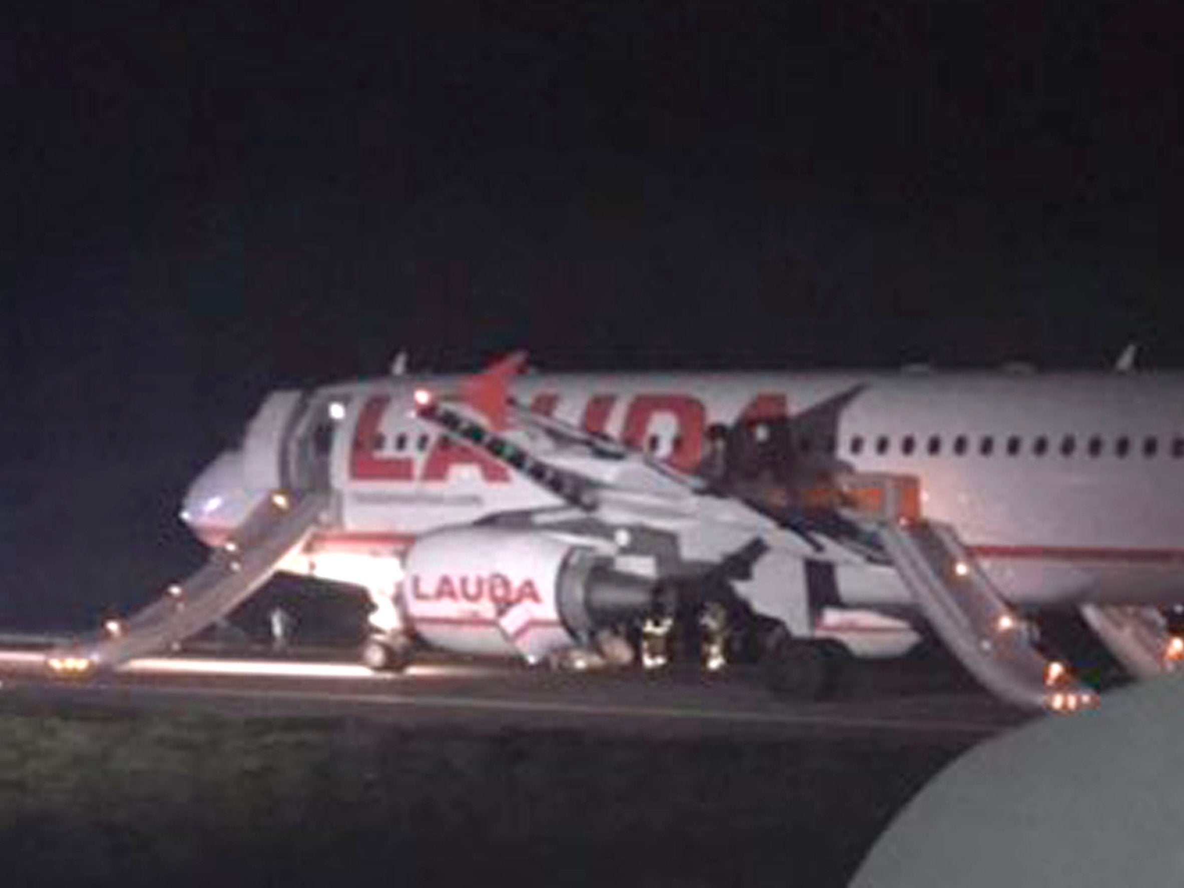 Stansted Airport Eight injured after huge bang leads plane to