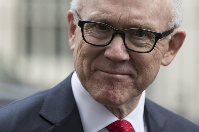 Woody Johnson leaves 10 Downing Street in January 2018