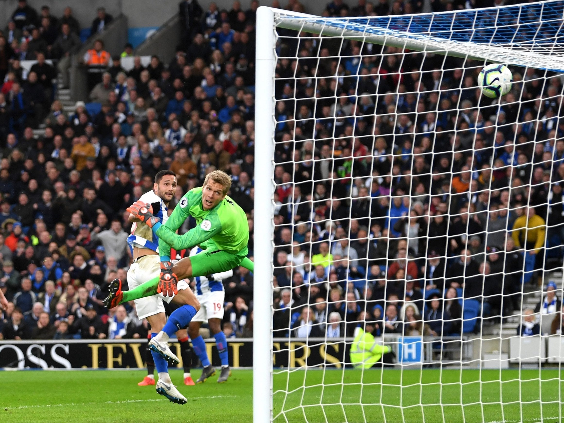 Florin Andone struck late on to give Brighton all three points