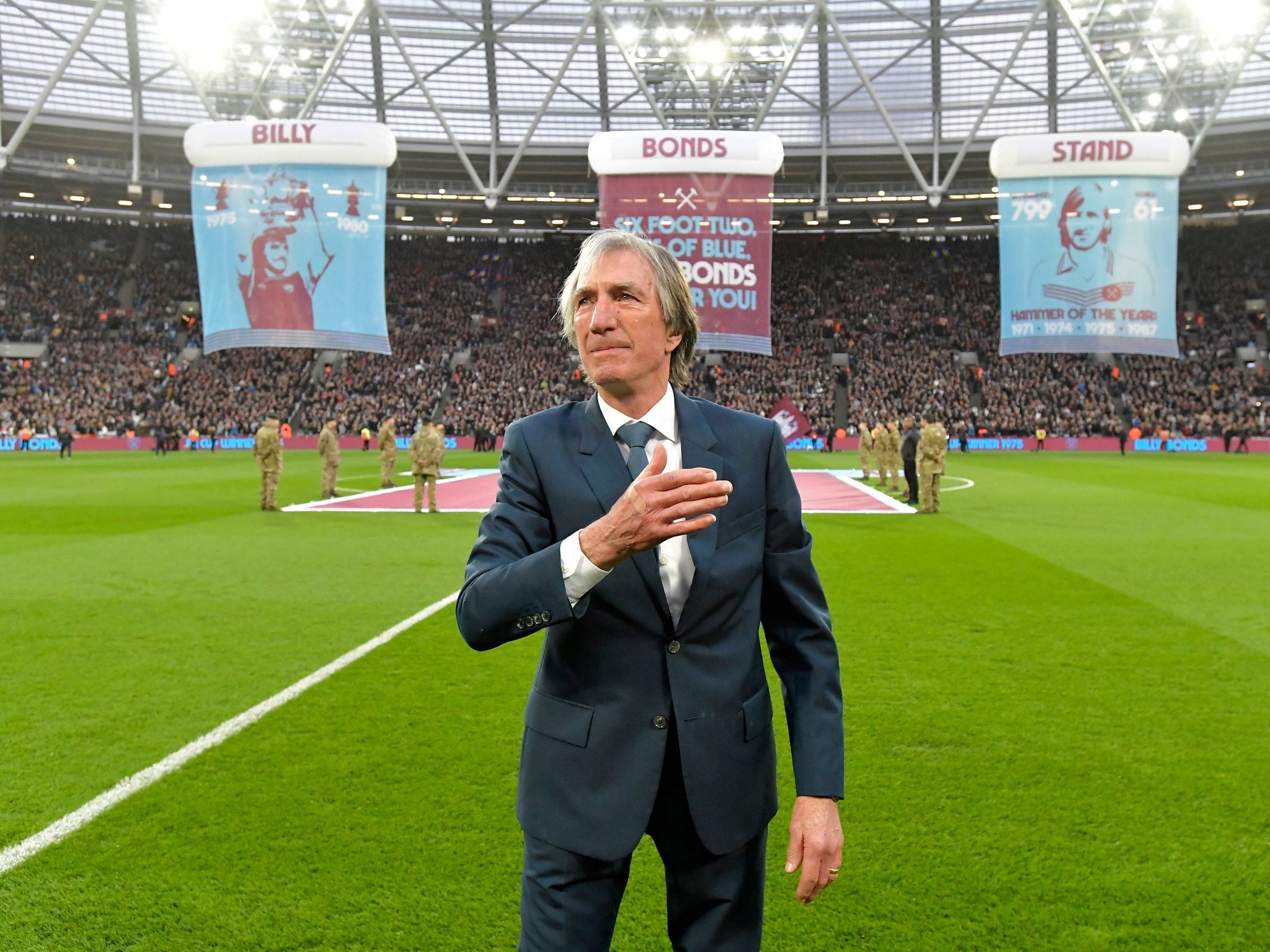 Billy Bonds unveiled a stand named after him at the London Stadium