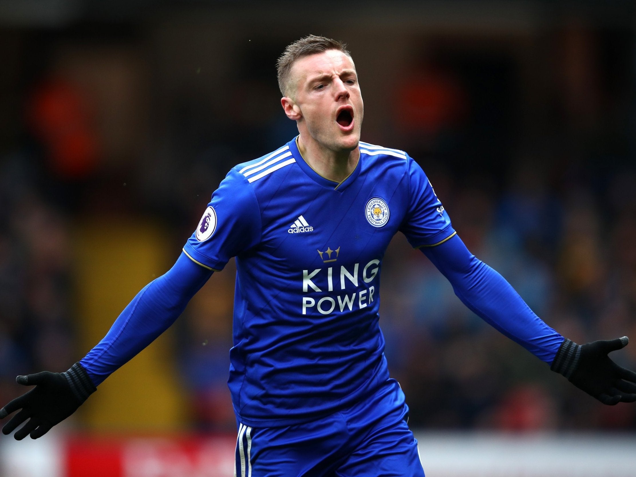 Vardy equalised for the Foxes