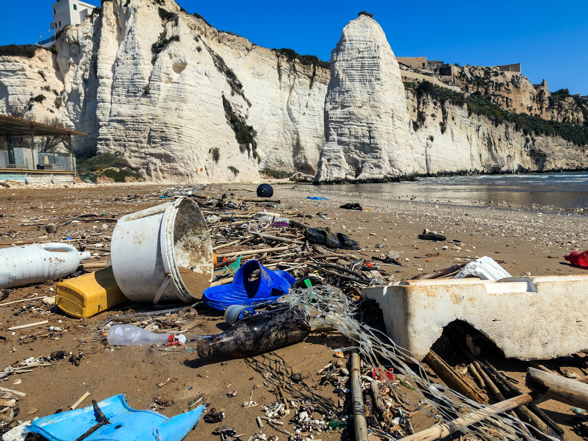 More than 60 per cent of the waste swirling through Mediterranean coastal waters is plastic, the study found.