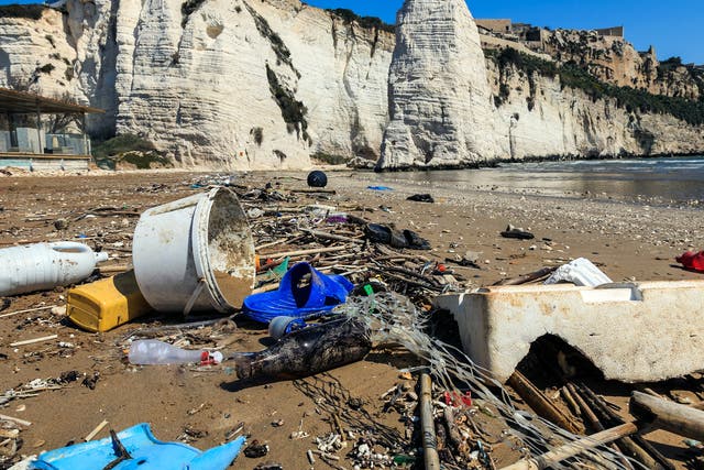 More than 60 per cent of the waste swirling through Mediterranean coastal waters is plastic, the study found.