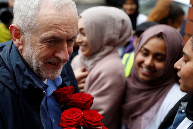 Mr Corbyn had been visiting Finsbury Park Mosque in his constituency when the incident took place