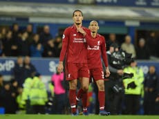 Liverpool's Van Dijk aims dig at Everton for 'celebrating a 0-0'