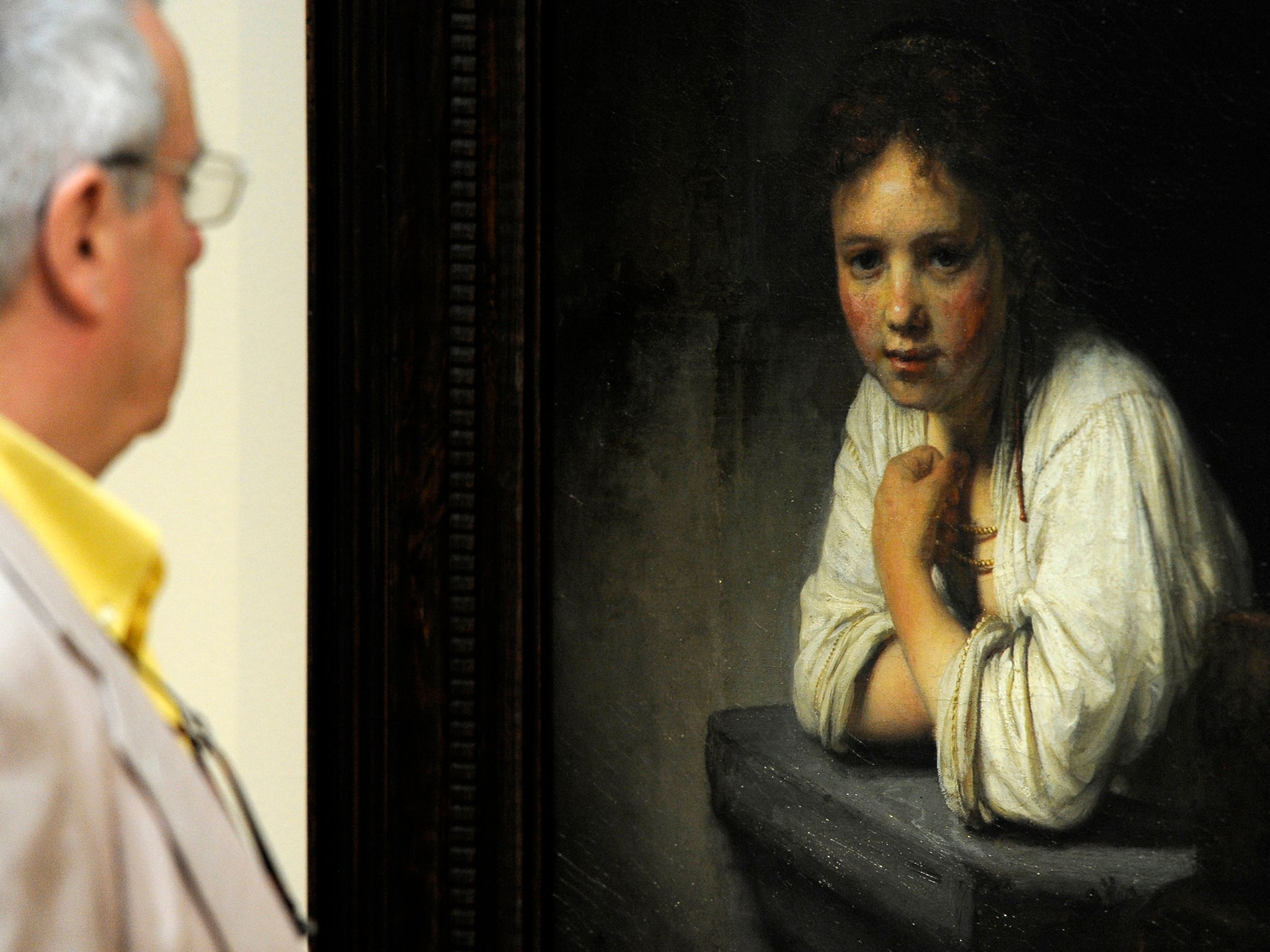 &#13;
‘A Young Girl Leaning on a Window Sill’ at the Turner and the Masters exhibition at Madrid’s El Prado museum (Getty)&#13;