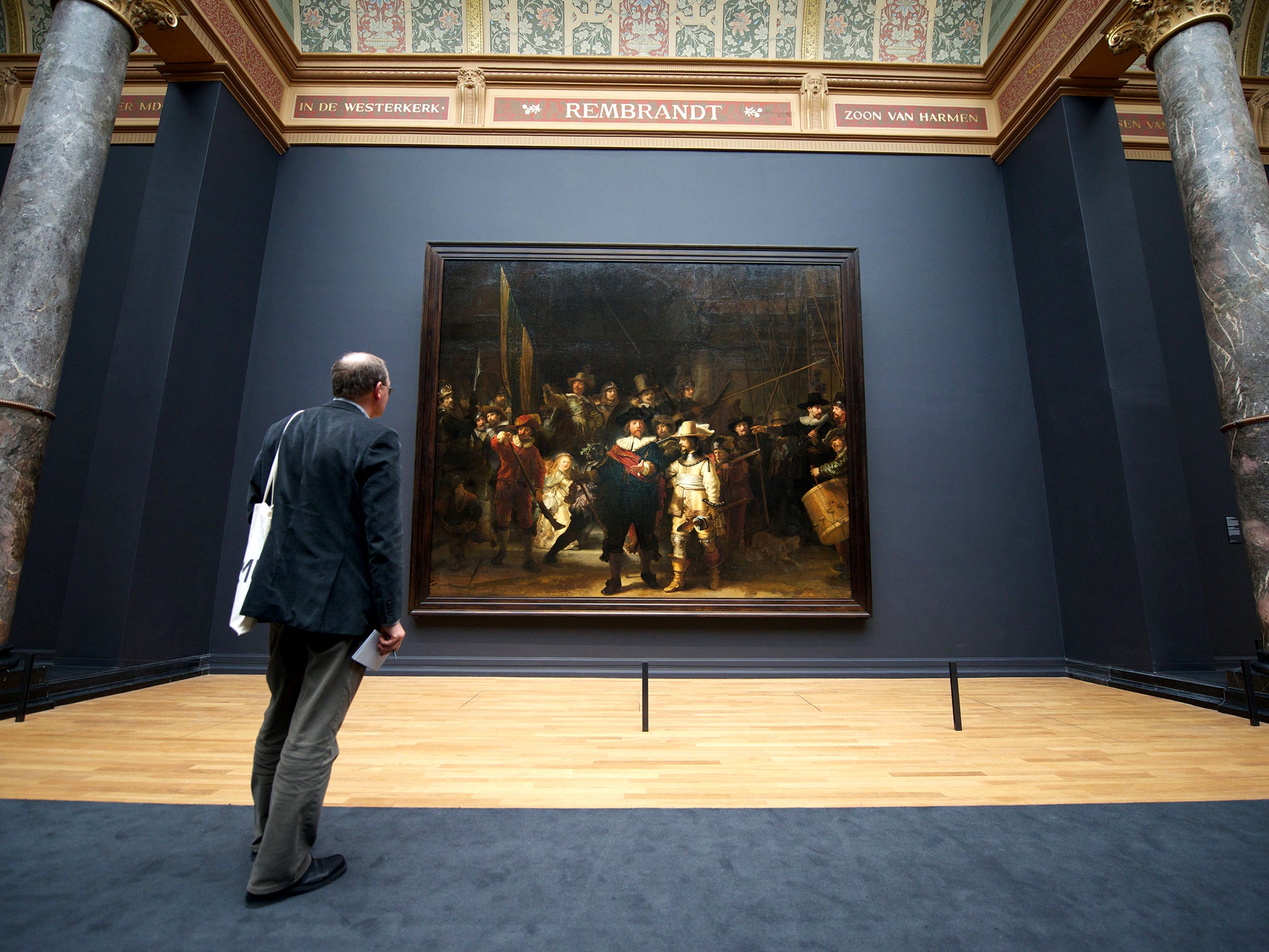 ‘The Night Watch’ on display in Amsterdam’s Rijksmuseum