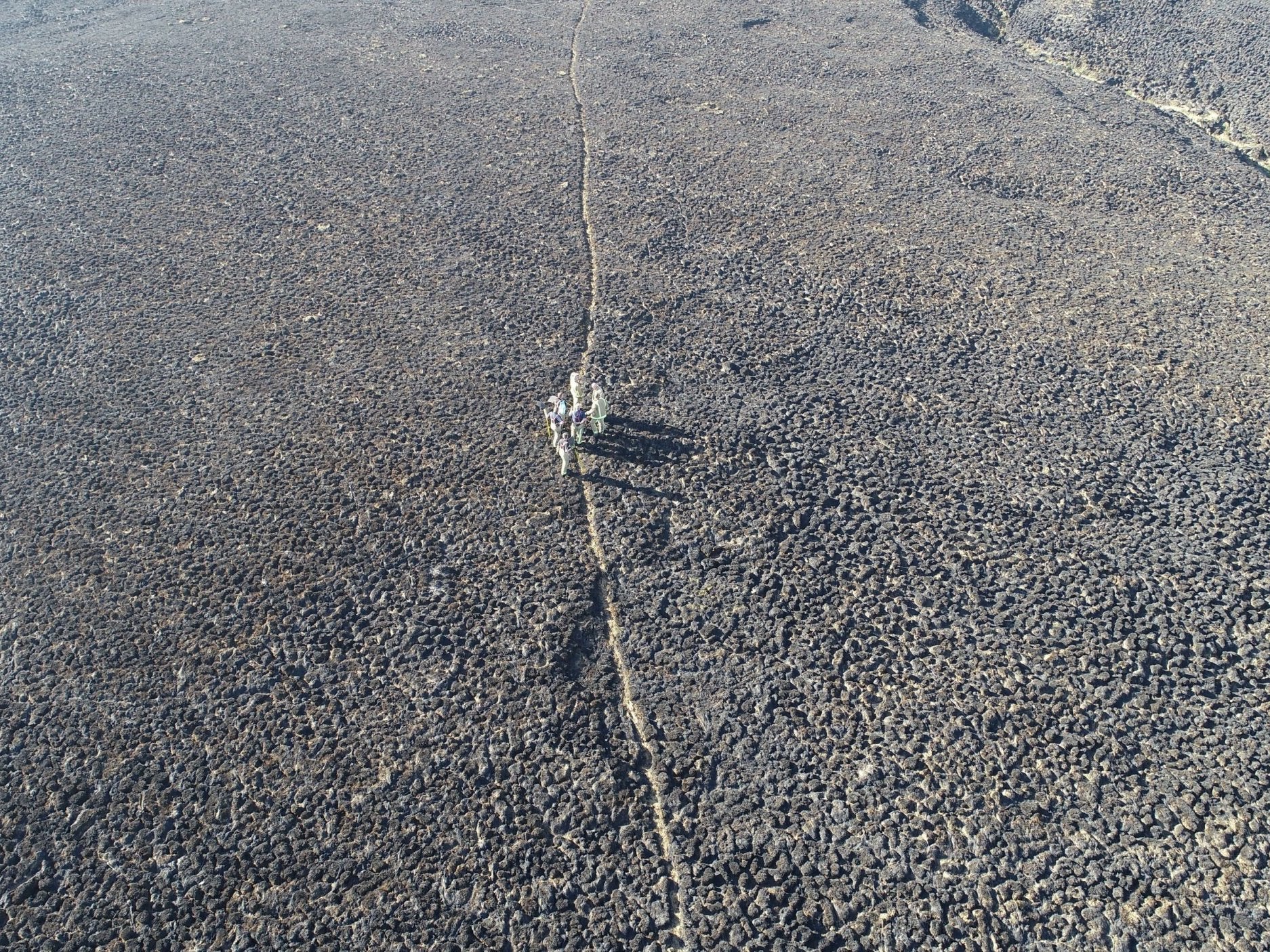 Damage caused by the Saddleworth Moor wildfire