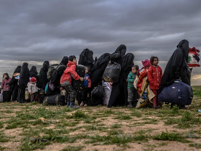 The number of men, women and children fleeing the former Caliphate and turning up as refugees in Syria is expected to double