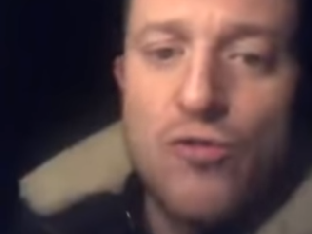 Tommy Robinson doorsteps historian and campaigner