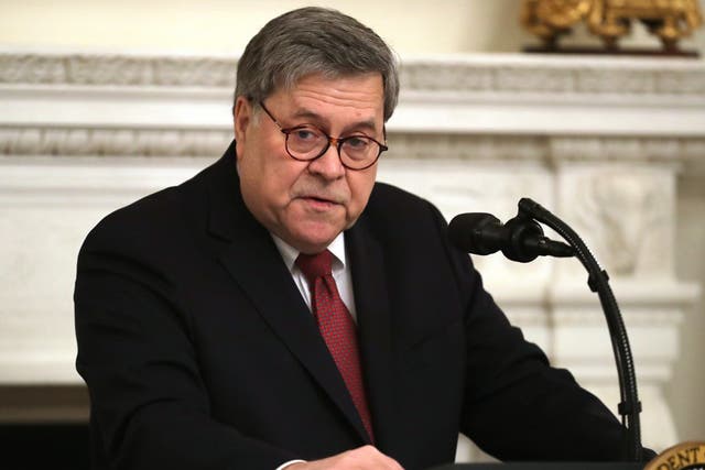 William Barr at the White House on 4 March