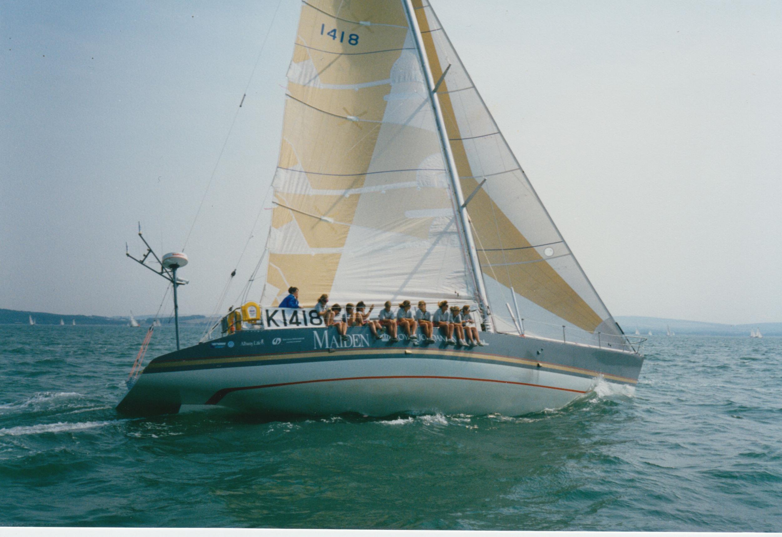 The ‘Maiden’ crew chartered 32,000 nautical miles in the race