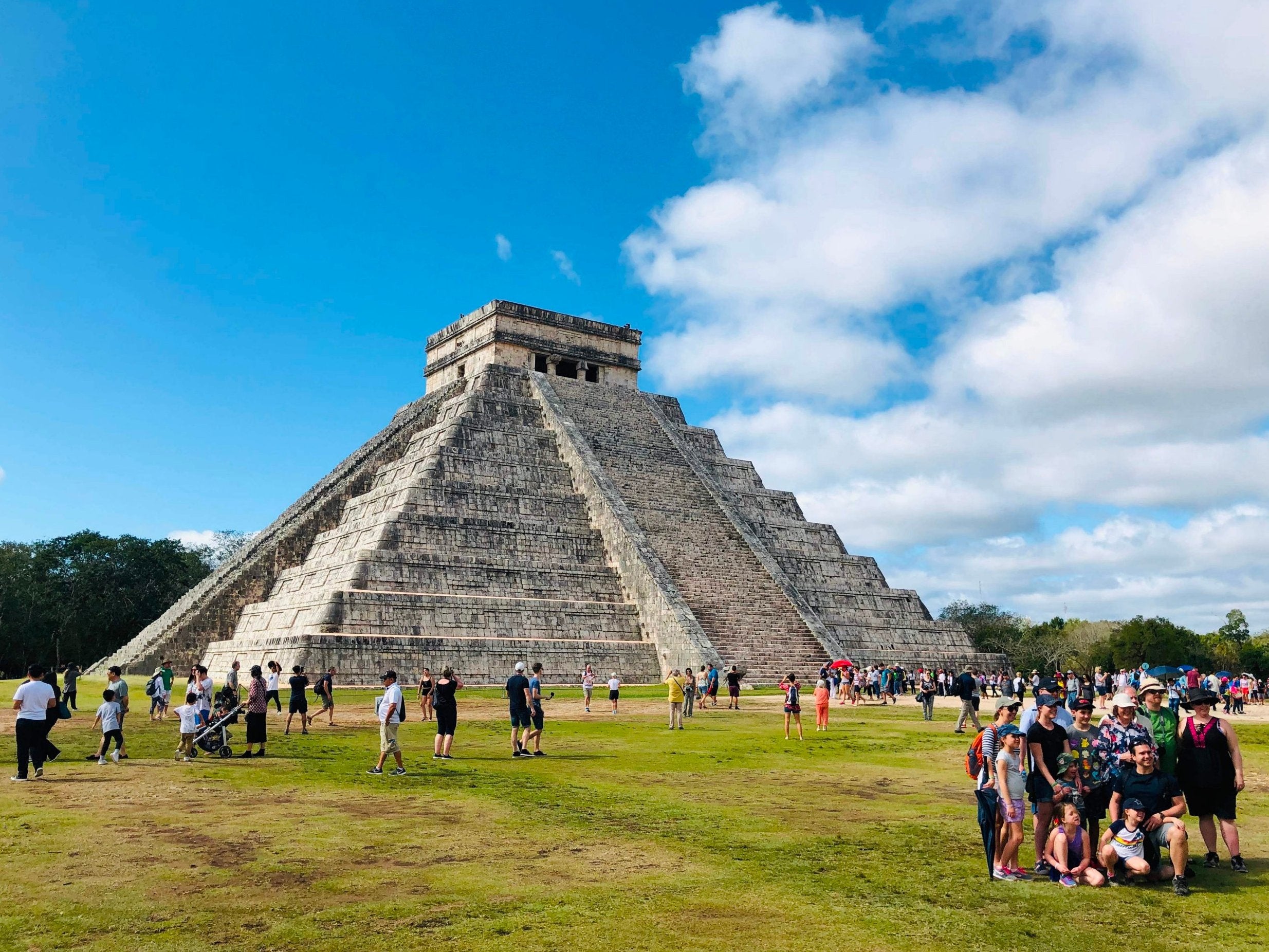 Kukulcan Pyramid at the Mayan archaeological site of Chichen Itza