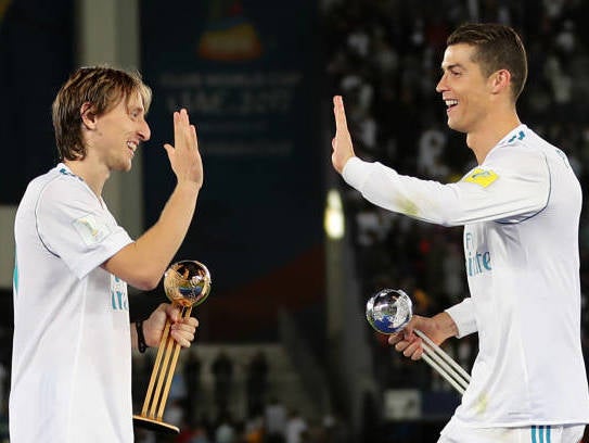 Luka Modric and Cristiano Ronaldo enjoyed a legendary spell together in Madrid