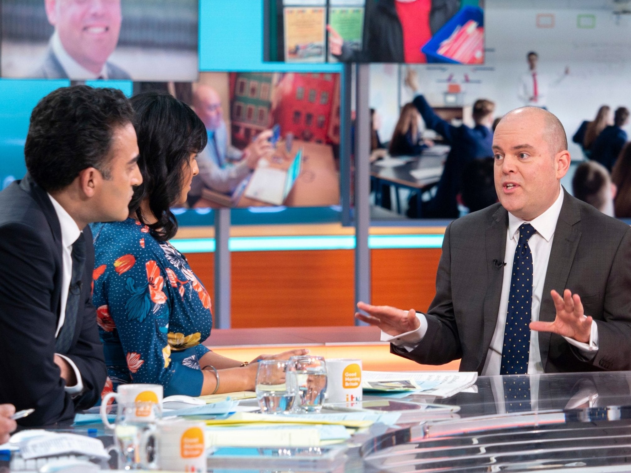 Andrew Moffat (right), assistant head of Parkfield School, has faced threats and protests for his diversity programme